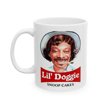 Lil Doggie Snoop Cakes Lille Debbie Snack Treat Funny Ceramic Coffee Mug-0